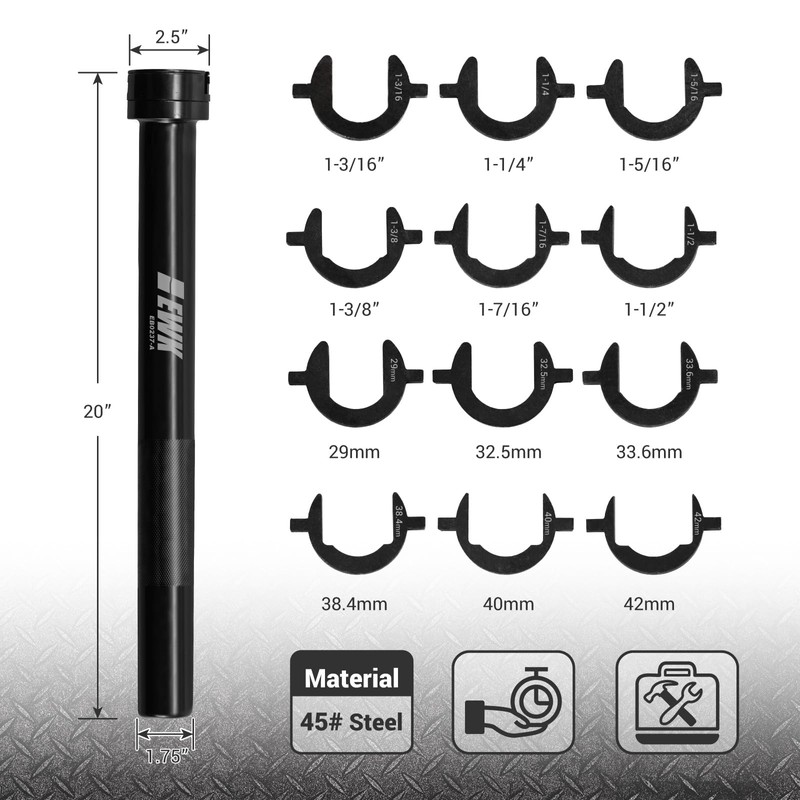 EWK 13 Pcs Inner Tie Rod Removal Tool Kit, 1/2"