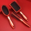 Hair Volumizing Multi-purpose Rib Comb Brush Rolling Brush Square Volumizer 3ea