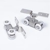 Li-TianFeng 2pcs 4-Wheel Stainless Stee Hanging Wheel Suitable fo Sliding