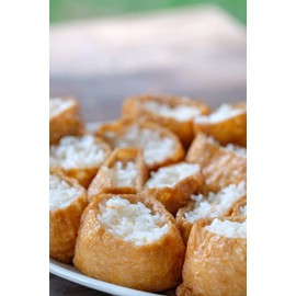 Shirakiku Brand Inarizushi No Moto (Seasoned Fried Bean Curd) - 10 Oz | Pack of 3