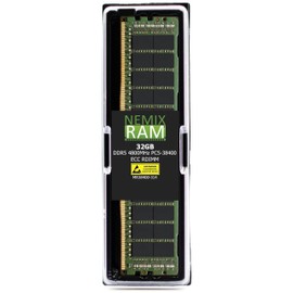 NEMIX RAM 32GB (1X32GB) DDR5 4800MHZ PC5-38400 1Rx4 1.1V CL40 288-PIN ECC RDIMM Registered Server Memory Compatible with ASUS 2U4N High Density Immersion Cooling Server RS720Q-E11-IM