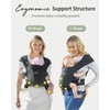 MOMTORY Baby Carrier, Newborn Carrier, Cozy Baby Wrap Carrier, with