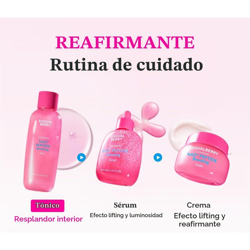 EQQUALBERRY Tónico Facial NAD+ Péptidos y Ceramidas 150 ml