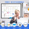 WALGLASS Dry Erase Calendar Whiteboard, 48" x 36" Monthly Large