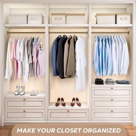 Plastic Hangers 50 Pack: No Shoulder Bumps Ultra Thin Clothes Hanger for Space Saving, Suits, Heavy Duty Coat Clothes Shirt Dress White