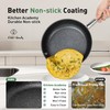 Kitchen Academy Induction Plasma Titanium Nonstick Wok Set 3 Piece,