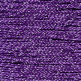PARACORD PLANET Reflective 95 Paracord – Camping, Hiking, Tent, and Adventure Rope (100 Feet, Purple)
