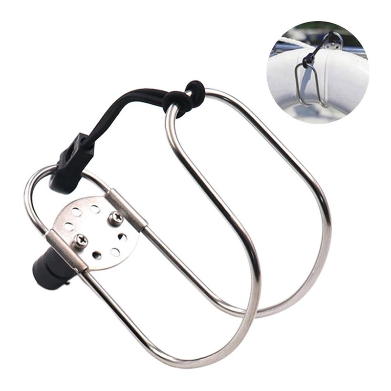 Horseshoe Life Buoys Stainless Steel Swimming Ring Holder Ship Buoy