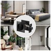 kingsea Matte Black Contemporary Pocket Door Lock for Square Entry,