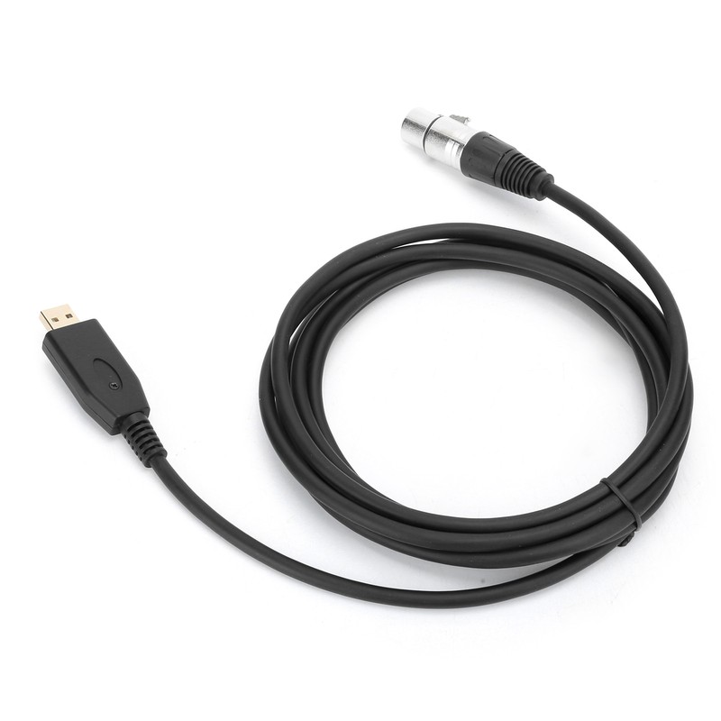 Professional USB Male to XLR Female Microphone Link Cable USB