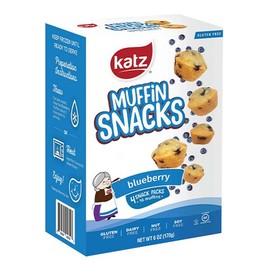 KATZ GLUTEN FREE Blueberry Muffin Snacks - Size: Box