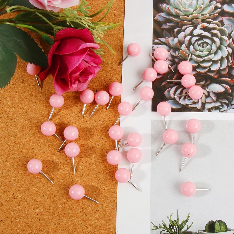 VAPKER Map Tacks 150Pcs Large Size Pins 0.37inch (9.5mm) Round