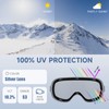 Findway Ski Goggles OTG for Women Men Adult Youth-Over Glasses