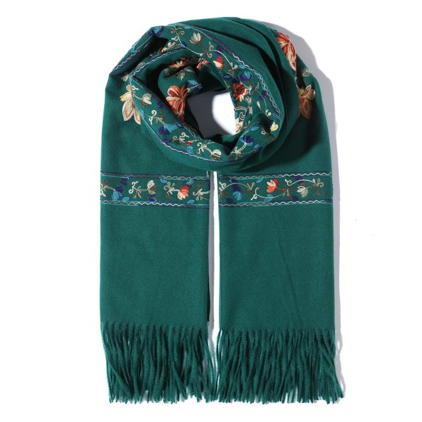 Letusto LUU MANLIC Women's Shawl Wrap Embroidered Tassel Scarf, Premium