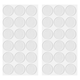 36 Glass Table Top Anti Slip Pads 20mmx 2mm Clear Bumpers Self Adhesive Round Bumper Pad Clear Bumpers for Cabinets Furniture Pads Cabinet stoppers for Glasses Tables Tops Photo Frame Drawer Kitchen