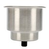 FreeTec Stainless Steel Drink Holder with Drain Bottle Holder for