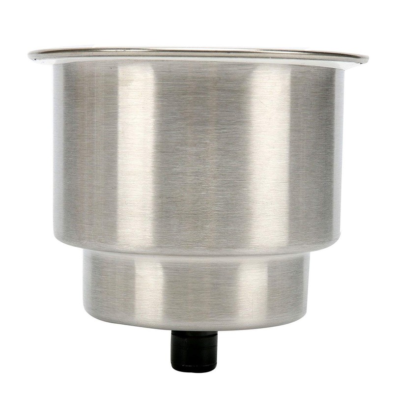 FreeTec Stainless Steel Drink Holder with Drain Bottle Holder for