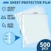 500 Piezas Protectores De Hojas Para Carpeta/cubre Hojas