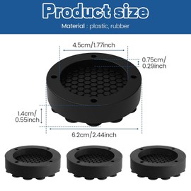 4PCS Anti Vibration Pads for Washing Machine Shock Absorber, Washing Machine Vibration Pads, Washing Machine Anti Vibration, With 12PCS Laundry Effervescent Tablets