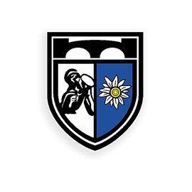 Sticker # Gebpibtl 8 Gebirgspioni [German Army Military One Mountain Infantry Brigade Karfreit Kaserne Bayern Crest Crest Emblem 6x7 cm A2571