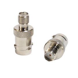 axhsunetc 4PCS BNC to SMA Adapter Kit SMA Female to BNC Female Coaxial Connectors for WiFi Antenna Extender Transceiver BNC to SMA Coax Connector BNC/SMA-KK