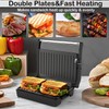 MUBENLIFE,Small Size, Mini Size Panini Press,Sandwich Press,Pnini Grill,Perfect for Grilling