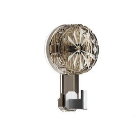 Kuangpu 3 Pack Vacuum Rotation Suction Cup Hook, 44 LB Heavy Duty Wreath Holder for Window, Glass Doors, Tiles, Welcome Sign (Clear Brown)