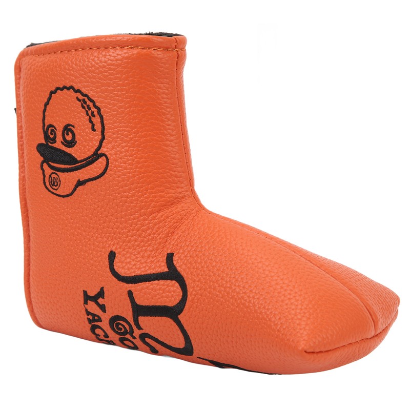 Golf Putter Headcover Orange Sailor's Hat Pattern PU Waterproof Surface