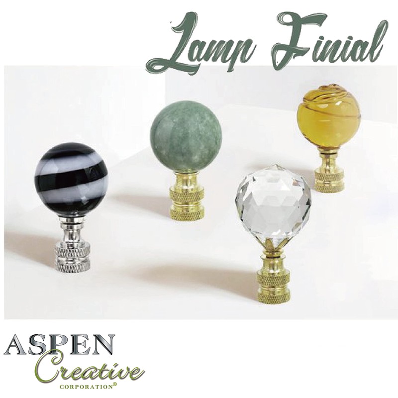 Aspen Creative Oil Rubbed Bronze 24044-05-1, Finial for Lamp Shade