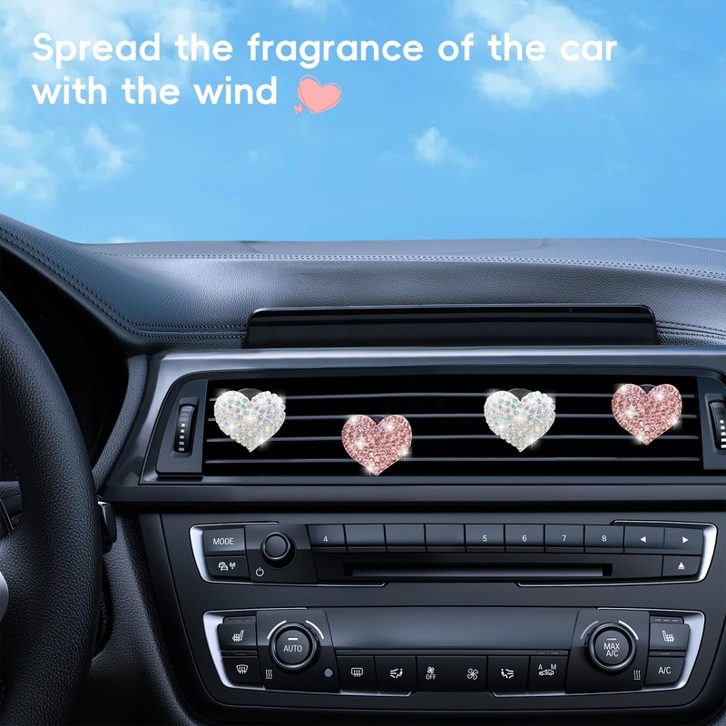 BinXiaoQin 4 Stck Auto Lufterfrischer Clip,Auto Deko Freshener Clip,Auto Zubeh?r