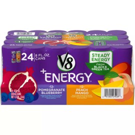 V8 +Energy Variety Pack (8oz / 24pk) A Healthy Energy Drink 24 cans