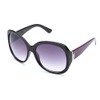 Kyra Womens Oversized Zebra Fashion Sunglasses in Black/Hot Pink