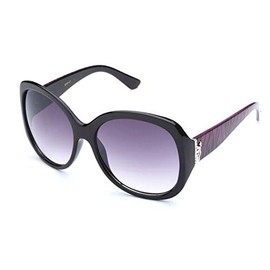 Kyra Womens Oversized Zebra Fashion Sunglasses in Black/Hot Pink