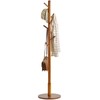 IBUYKE Coat Rack Stand, Freestanding Coat Tree with Solid Round