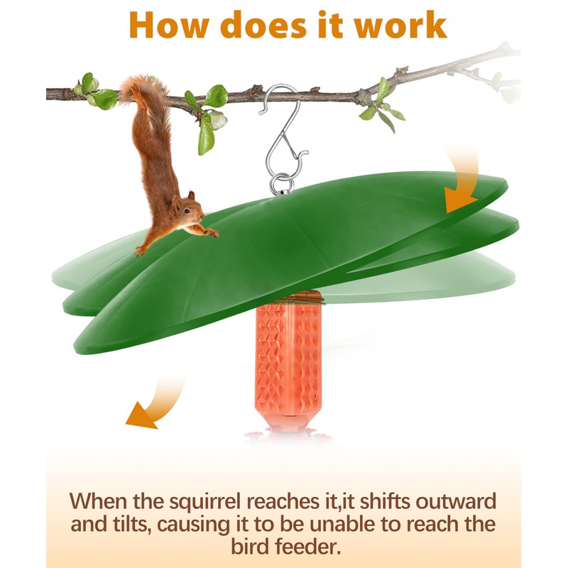 19.25-Inch Extra Large Squirrel Baffle,Hummingbird Feeder Shade Dome Cover, Bird