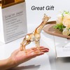 Arikyrist Crystal Gold Giraffe Collectible Figurines, Birthday Christmas Cute Giraffe