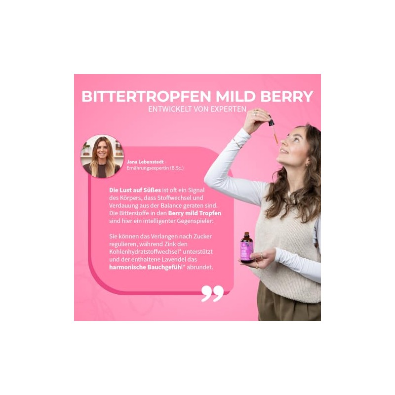 BitterLiebe - Bitter Drops Mild Berry - Alcohol-free Bitter Drops
