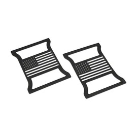 RedRock Tail Light Covers; Old Glory Compatible For 18-24 Jeep Wrangler JL w/Factory LED Tail Lights