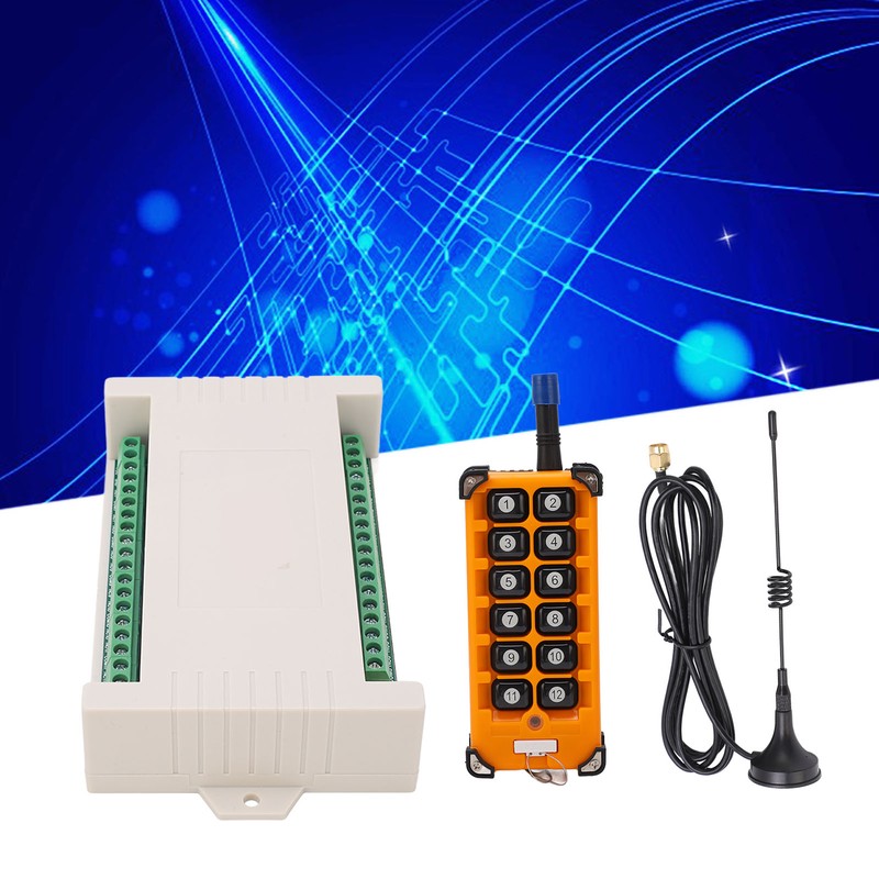12 Button 433M Remote Control Encoder with Antenna 12 Channel