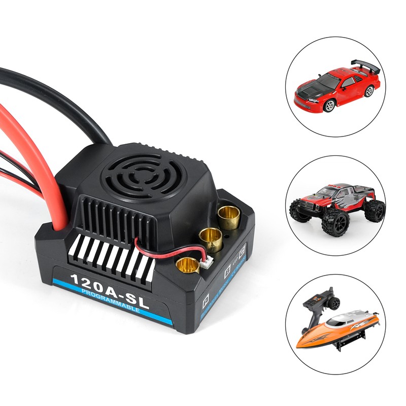 120A Brushless ESC XT60 Plug With 2-4S Lipo 5A/5.8V BEC