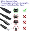 Marg USB Charger Cable for Hatteker-Cordless-Hair-Trimmer Pro Hair Clippers Beard