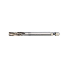 Völkel HexDrive Machine Tap (Hex Socket) 1/4 Inch Bit, HSS-E, M3-M12, DIN371/376, Form B & C, Metric Thread, Through Hole, Stainless Steel Drill, Tap Cutter