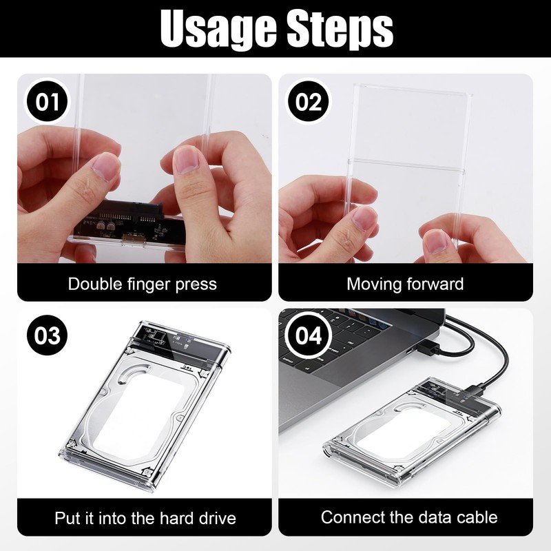 2.5 Inch Hard Drive Enclosure, USB 3.0 to SATA III