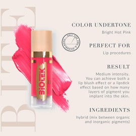 Biotek Lip Pigment for Permanent Makeup - Light Brown Color for Lip - Made in Italy - Romantic 0,61 fl.oz.