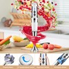 Cordless Immersion Blender: 4-in-1 Rechargeable Electric Hand Blender, 21-Speeds &