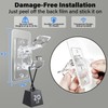 24-Pack No Drill Needed Curtain Rod Holders Brackets, Self Adhesive