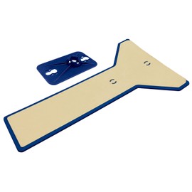 ZipWall Edge Head & Non-Skid Plate for Dust Barrier Poles, EPH1 , Blue , 14″ × 8″ × 1″