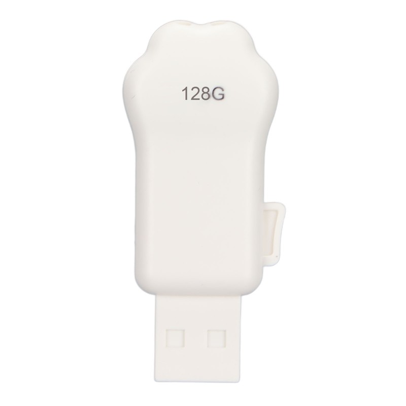 Flash Drive Green Dinosaur Pattern Cat Paw Shape USB2.0 Memory