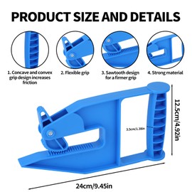 2pcs Mat Movers Tool, ABS Material Anti-Slip Labor-Saving Mat Grippers for Horse Carpet Gym Carpet