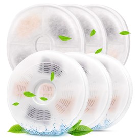 3/6/9 Pack Cat Water Fountain Filters Compatible with Catit Fountains, Petilog Carbon and Ion Exchange Resin Pet Fountain Filter Replacmence (9)
